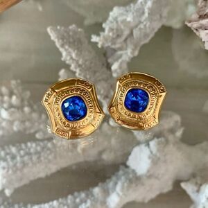 Swarovski Vintage Blue Crystal Earrings